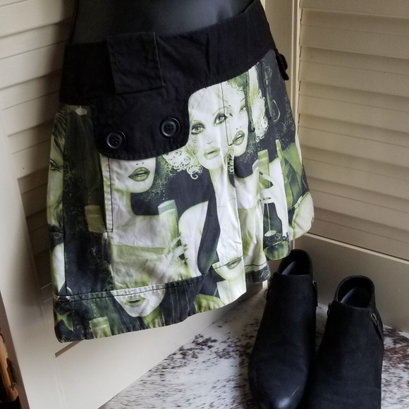 ☆SOLD☆Custo Barcelona 80s Revival Mini Skirt 4 - Picture 4 of 8